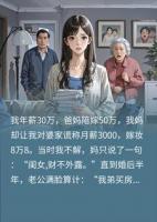 小叔子结婚老公逼我网贷30万,我递一张纸,他当场跪了